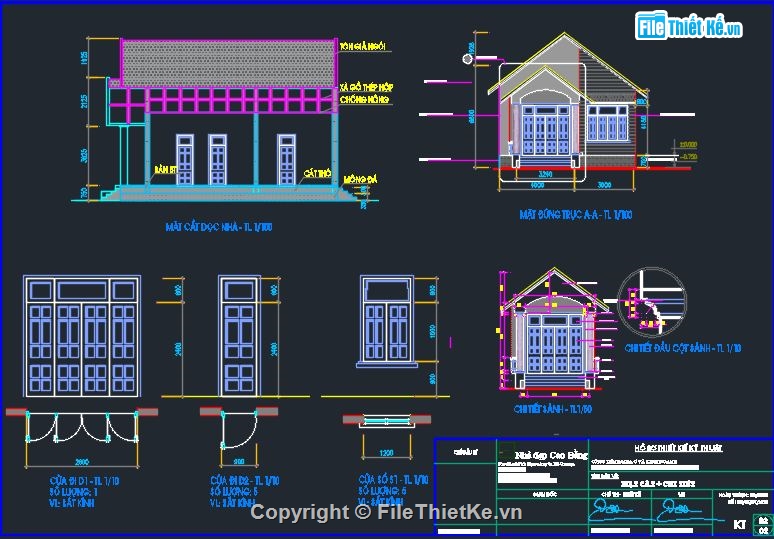 Bản vẽ kiến trúc Nhà,Bản vẽ cấp 4,nhà cấp 4 hiện đại,bản vẽ cad nhà 1 tầng